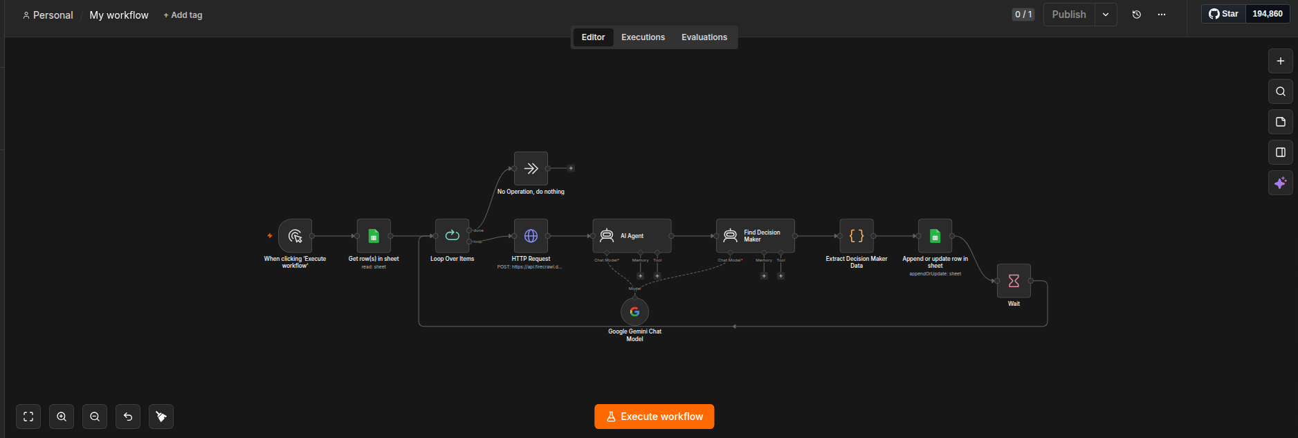 AI Lead Enrichment screenshot