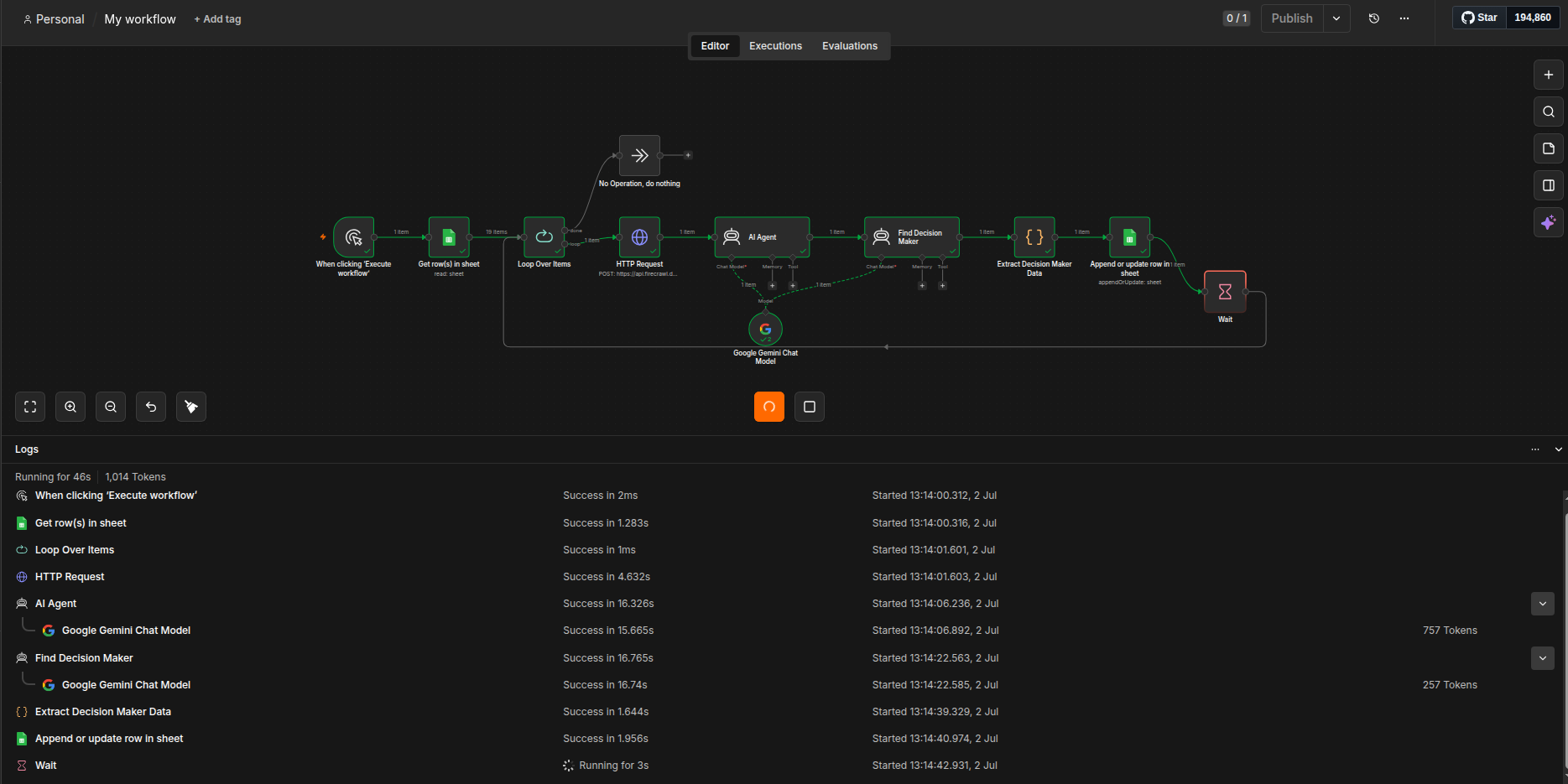 AI Lead Enrichment screenshot