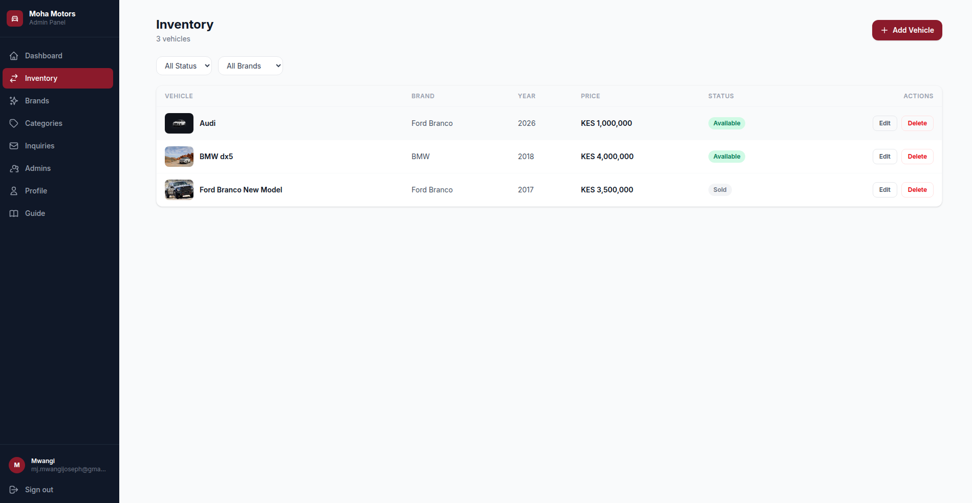 Moha Motors screenshot